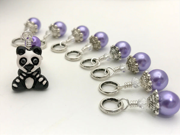 Panda Bear Stitch Marker Set | Gifts for Knitters | Snag Free Knitting Markers