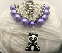 Panda Bear Stitch Marker Set | Gifts for Knitters | Snag Free Knitting Markers