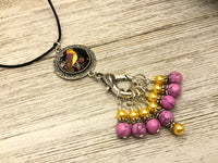 Orchid Finch Knitting Bundle | Adjustable Stitch Marker Necklace