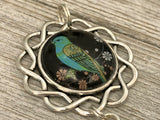 Teal Finch Portuguese Knitting Necklace | Yarn Holder | Gift for Knitters