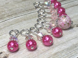 Pink Sparkle Stitch Marker Set | Gifts for Knitters | Snag Free Knitting Markers