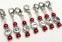 Letter Stitch Markers for Crochet, Removable Progress Keeper