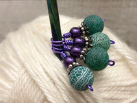 Frosted Agate Snag Free Stitch Marker Charms, Gifts for Knitters