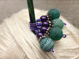 Frosted Agate Snag Free Stitch Marker Charms, Gifts for Knitters