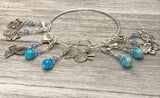 Knitting Charms Stitch Marker Bracelet, Gifts for Knitters