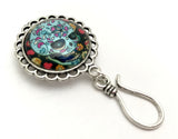 Magnetic Sugar Skull Portuguese Knitting Pin | Name Tag Holder | Gift for Knitters