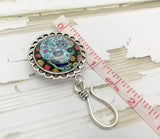 Magnetic Sugar Skull Portuguese Knitting Pin | Name Tag Holder | Gift for Knitters