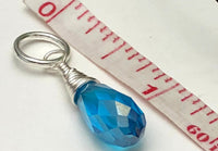 Crystal Teardrop Snag Free Stitch Markers for Knitting