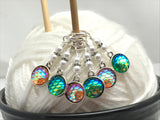 Mermaid Tail Stitch Markers for Knitting or Crochet, Gifts for Knitters, Snag Free