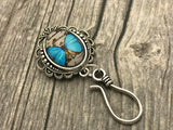 Blue Butterfly Knitting Pin | Magnetic Portuguese Knitting Pin