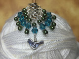 Silver Bird Stitch Marker Set | Gifts for Knitters | Snag Free Knitting Markers