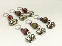 Cat Faces Stitch Marker Set | Knitting Gift | Snag Free | Sizes US3 to US17