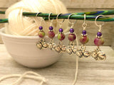 Cat Faces Stitch Marker Set | Knitting Gift | Snag Free | Sizes US3 to US17