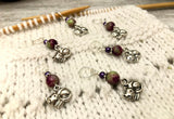 Cat Faces Stitch Marker Set | Knitting Gift | Snag Free | Sizes US3 to US17
