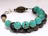 Turquoise Magnesite Abacus Counting Bracelet