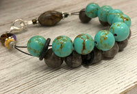 Turquoise Magnesite Abacus Counting Bracelet