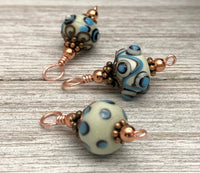 Snag Free Stitch Markers on Rose Gold Wire | Gifts for Knitters | US3-US15