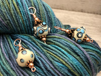 Snag Free Stitch Markers on Rose Gold Wire | Gifts for Knitters | US3-US15