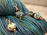 Snag Free Stitch Markers on Rose Gold Wire | Gifts for Knitters | US3-US15