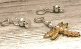 Dragonfly Sparkle Stitch Marker Set for Knitting | Snag Free | Gifts for Knitters | Optional Matching Holder Available