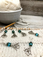 Angel Stitch Markers for Knitting or Crochet, Choose Rings or Clasps