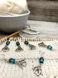 Angel Stitch Markers for Knitting or Crochet, Choose Rings or Clasps
