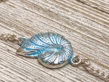 Seashell Stitch Marker Necklace, Gifts for Knitters