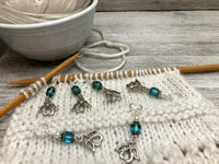 Angel Stitch Markers for Knitting or Crochet, Choose Rings or Clasps