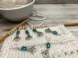 Angel Stitch Markers for Knitting or Crochet, Choose Rings or Clasps