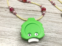Beaded Row Counter Necklace, Counting Jewelry