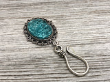 Magnetic Druzy Portuguese Knitting Pin | Yarn Holder Brooch | Gift for Knitters