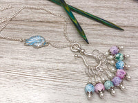 Seashell Stitch Marker Necklace, Gifts for Knitters