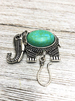 Magnetic Tribal Elephant Portuguese Knitting Pin | Gift for Knitters | Knitting Yarn Holder