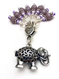 Elephant Stitch Marker Set for Knitting Set of 4-10