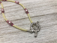 Beaded Row Counter Necklace, Counting Jewelry