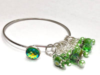 Green Mermaid Stitch Marker Bracelet | Gifts for Knitters