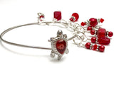 Red Turtle Stitch Marker Bracelet | Gifts for Knitters