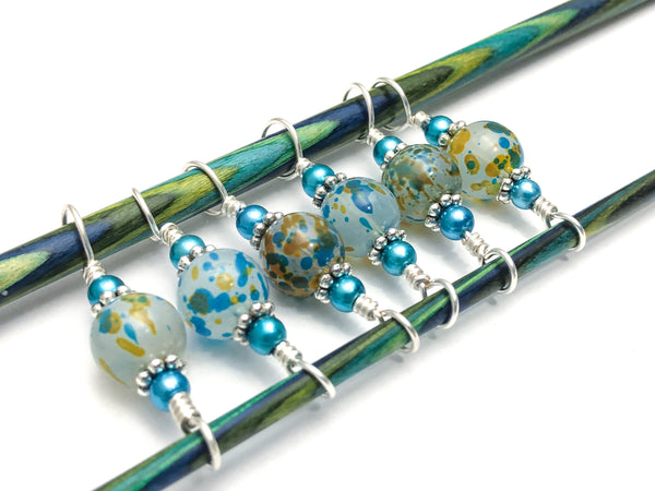 Double Duty Stitch Marker Set for Knitting, 2 Sizes in 1 Stitch Marker