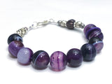 Purple Agate Abacus Counting Bracelet | Row Counter