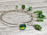 Green Mermaid Stitch Marker Bracelet | Gifts for Knitters