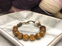 Speckled Abacus Counting Bracelet, Row Counter Knitting & Crochet