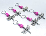 Dragonfly Stitch Markers for Knitting, SNAG FREE, Gifts for Knitters