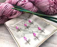Dragonfly Stitch Markers for Knitting, SNAG FREE, Gifts for Knitters