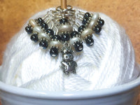 Cow Stitch Marker Set for Knitting | SNAG FREE Progress Keepers | Gift for Knitters | Needles US7- US17