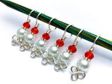 Pearl Stitch Markers for Knitting, Gift for Knitters, Celtic Knot