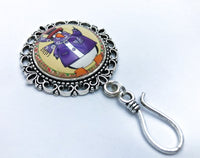 Penguin Magnetic Portuguese Knitting Pin, Gift for Knitters, Yarn Holder Brooch