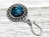 Blue Mosaic Magnetic Portuguese Knitting Pin