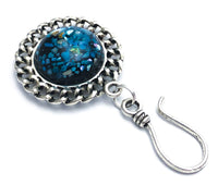 Blue Mosaic Magnetic Portuguese Knitting Pin
