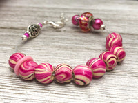 Candy Stripe Abacus Counting Bracelet | Row Counter