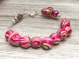 Candy Stripe Abacus Counting Bracelet | Row Counter